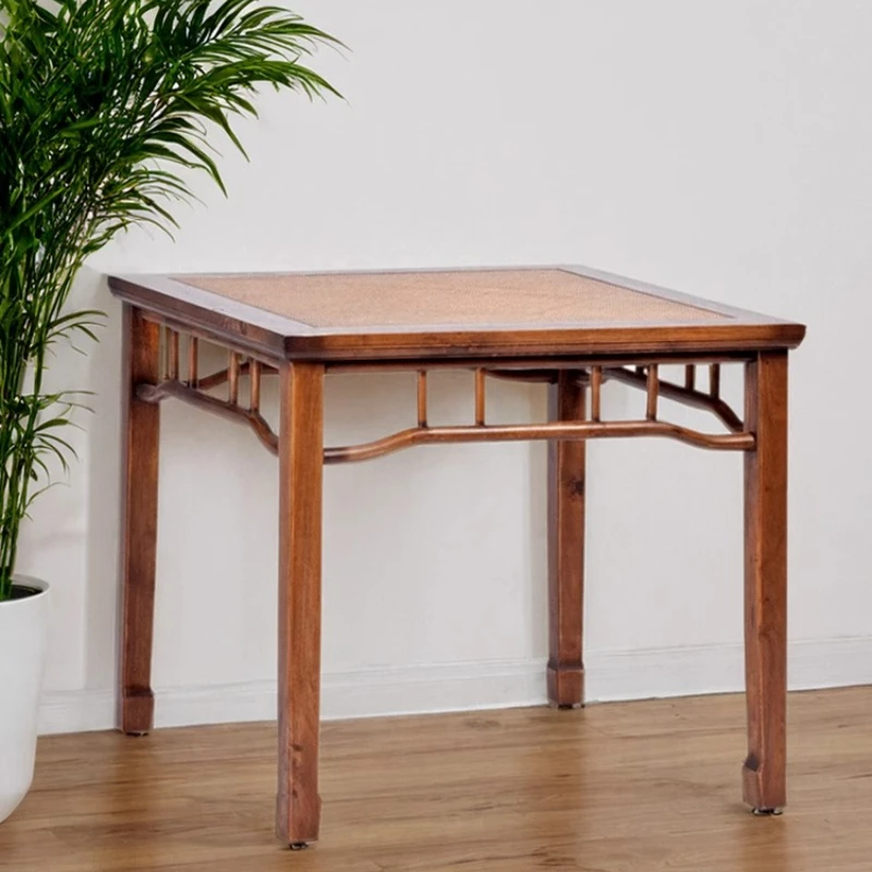 Rattan for 4 people to eat, small apartment household solid wood Chinese style, medieval restaurant table
Rattan for 4 people to eat, small apartment household solid wood Chinese style, medieval restaurant table