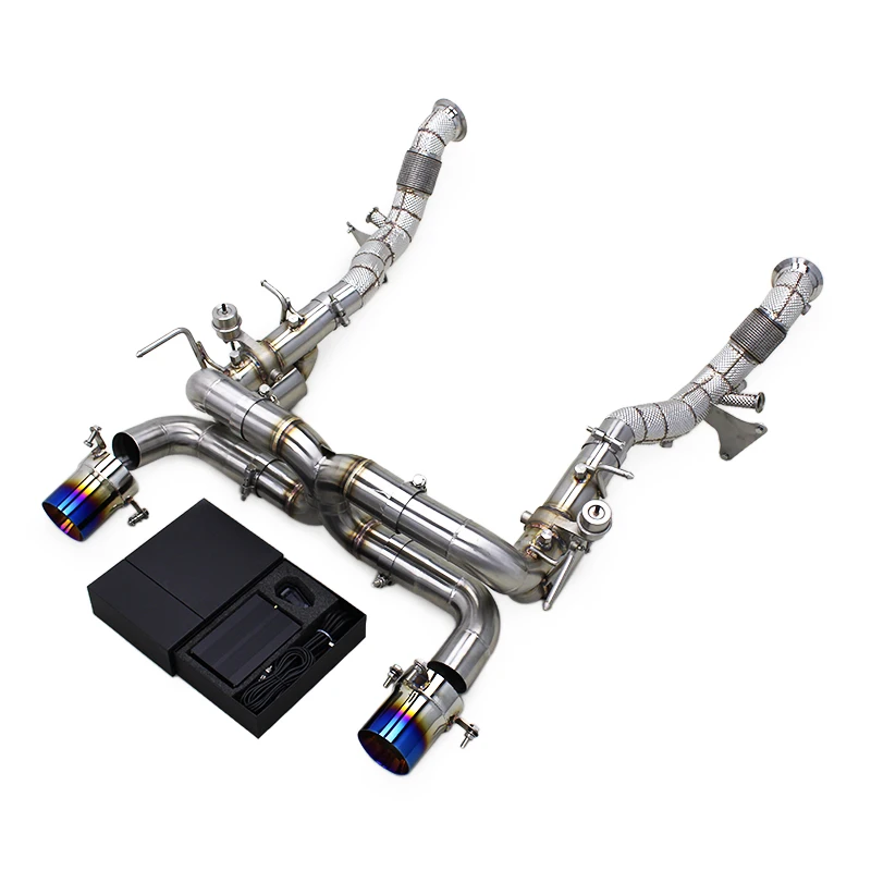 YD Stainless Steel Exhaust System For Ferrari F8 Spider/Tributo V8 3.9T 2019+ Straight Downpipe With Valve Catback Muffler
YD Stainless Steel Exhaust System For Ferrari F8 Spider/Tributo V8 3.9T 2019+ Straight Downpipe With Valve Catback Muffler