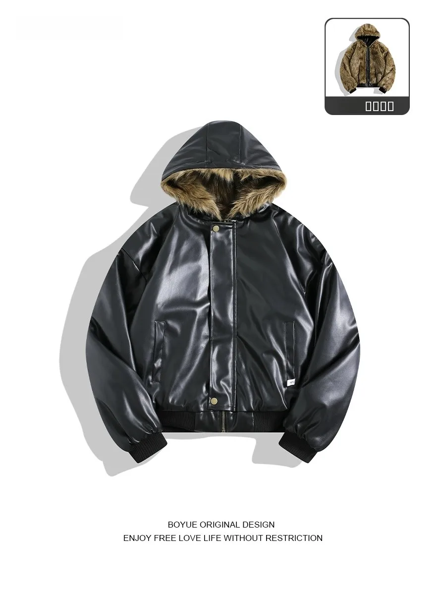 Boyue American Retro Double-Sided Wear Cotton Jaet Men's Mountain Eagle Patterned Fce Lined Warmth Enhanced Trendy Coat
Boyue American Retro Double-Sided Wear Cotton Jaet Men's Mountain Eagle Patterned Fce Lined Warmth Enhanced Trendy Coat