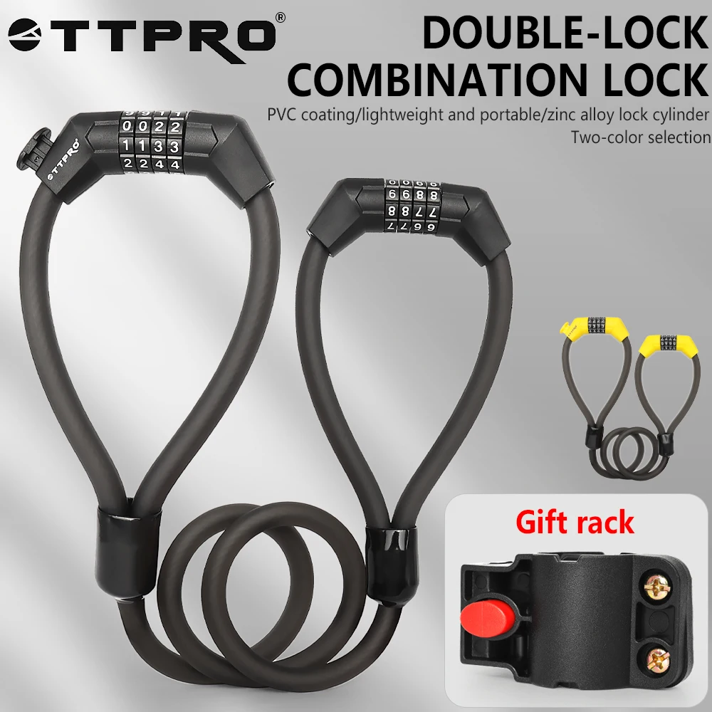 TTPRO Bicycle Zinc Alloy Anti-theft Double-head Lock High Security For MTB Road Bike Cycling Accessory
TTPRO Bicycle Zinc Alloy Anti-theft Double-head Lock High Security For MTB Road Bike Cycling Accessory
