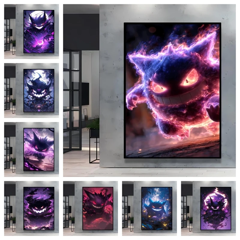 Hot Pokemon Anime Canvas Printing Posters Gengar Cartoon Character Images HD Not Fading Home Living Room Bedroom Decoration
Hot Pokemon Anime Canvas Printing Posters Gengar Cartoon Character Images HD Not Fading Home Living Room Bedroom Decoration