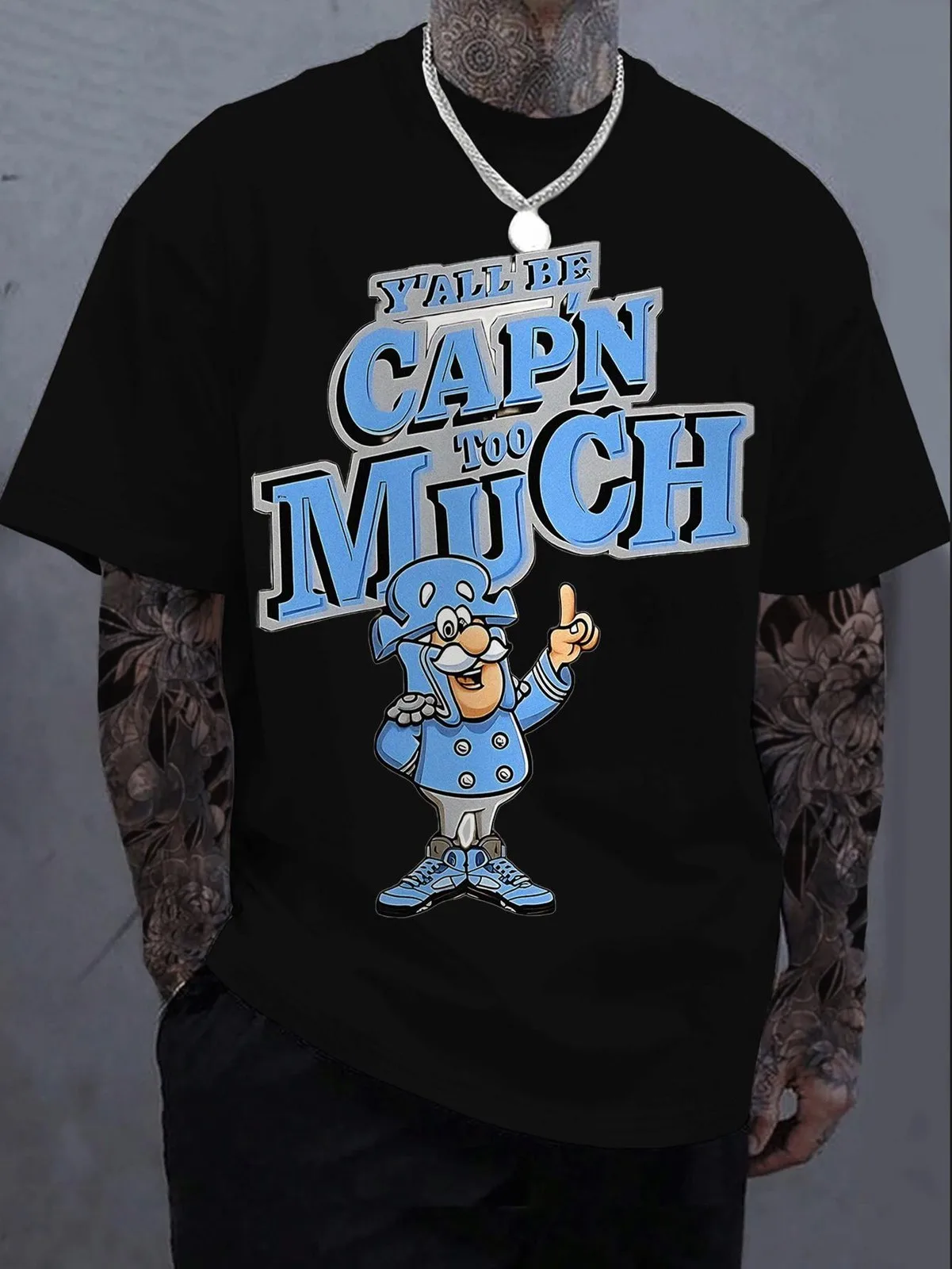 Funny Captain Meme Graphic Tee Cartoon Humor Shirt for Men
Funny Captain Meme Graphic Tee Cartoon Humor Shirt for Men