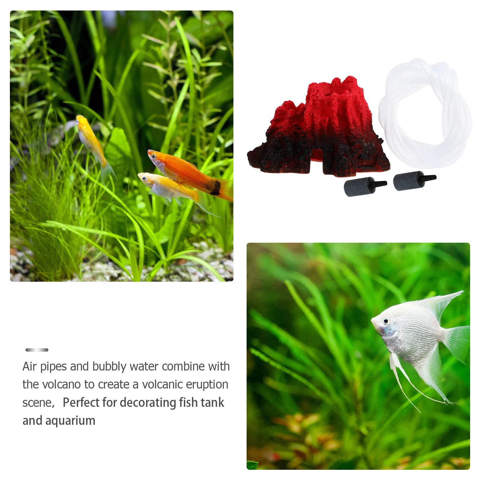 Simulation Volcano Decoration Artificial Rockery Ornament Fish Tank Aquarium Decor Safe Material Lightweight Storage Pet 
Simulation Volcano Decoration Artificial Rockery Ornament Fish Tank Aquarium Decor Safe Material Lightweight Storage Pet