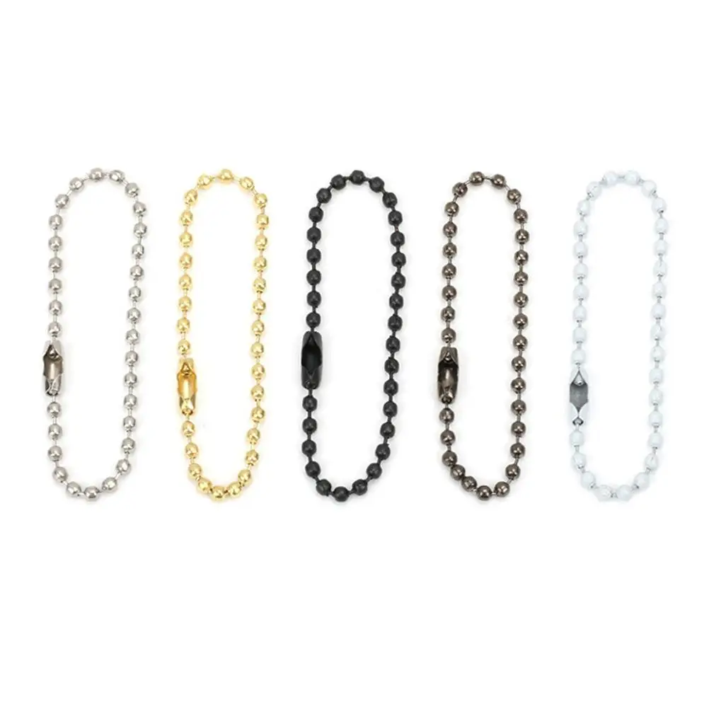 50pcs Metal Tag Hanging Chain Bead Key Connector Adjustable Ball Chain Diy Keychains Buckle Necklace Components Jewelry Making
50pcs Metal Tag Hanging Chain Bead Key Connector Adjustable Ball Chain Diy Keychains Buckle Necklace Components Jewelry Making