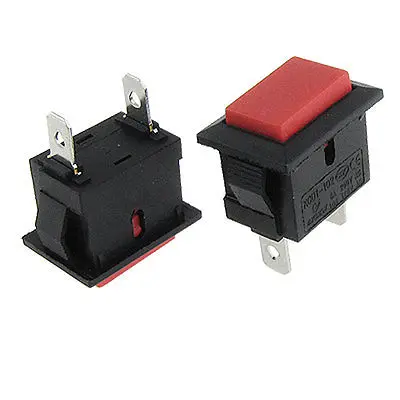 5pcs 2 Pin Red Momentary NO On/Off SPST Push Button Switch 6A/250V 10A/125V AC
5pcs 2 Pin Red Momentary NO On/Off SPST Push Button Switch 6A/250V 10A/125V AC