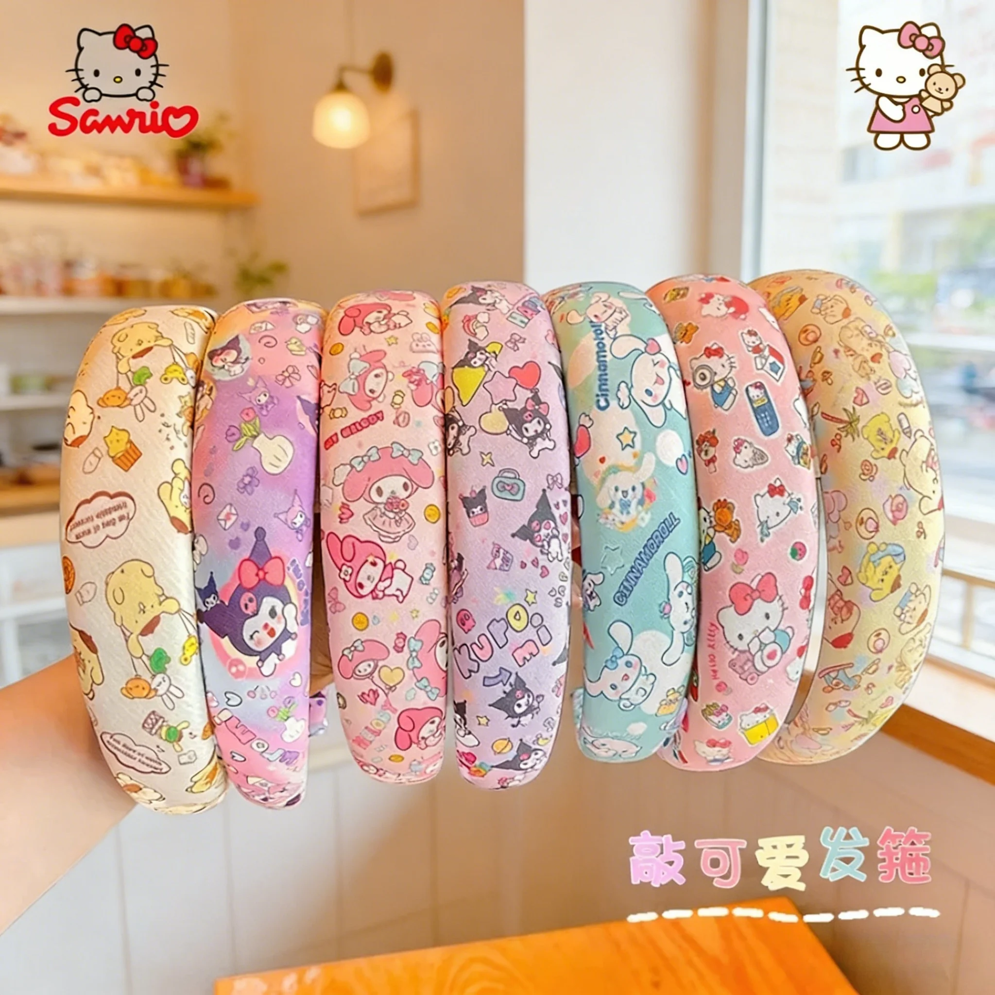 Детские милые повязки на голову Sanrio Kuromi для девочек, нескользящие повязки для девочек, для фиксации челки, стильный подарок для укладки волос
Детские милые повязки на голову Sanrio Kuromi для девочек, нескользящие повязки для девочек, для фиксации челки, стильный подарок для укладки волос