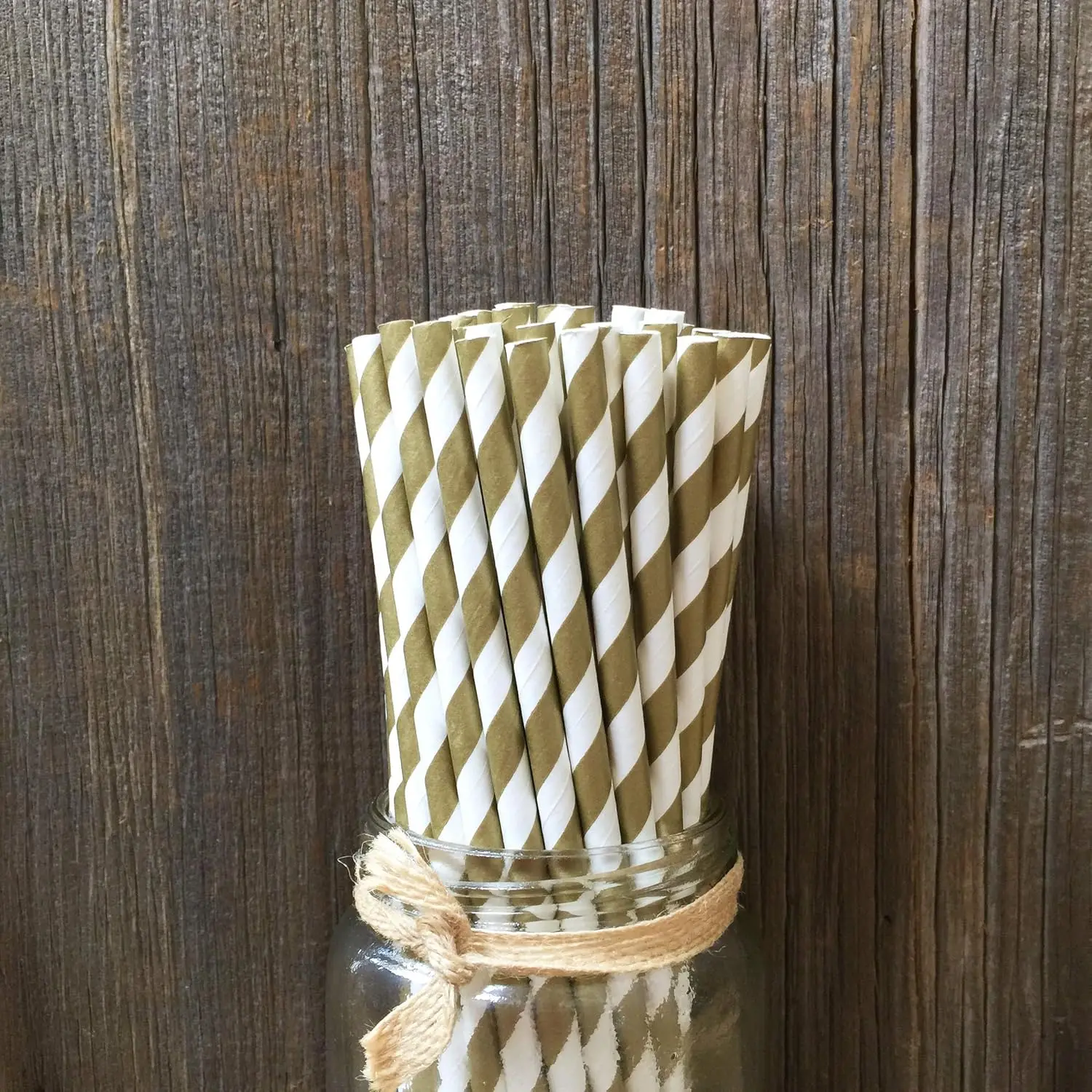 20 gold and brown striped paper straws with gold and white stripes - perfect for pies and wedding anniversaries
20 gold and brown striped paper straws with gold and white stripes - perfect for pies and wedding anniversaries