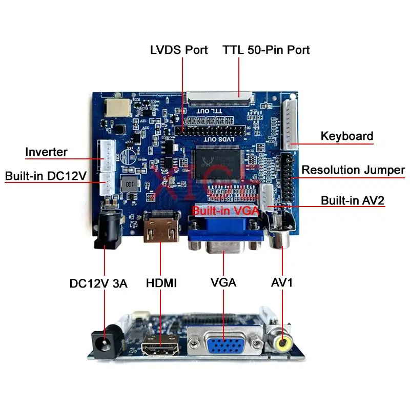 For LP173WD1-TLA1/TLC1/TLG1/TLN1 1600x900 LVDS 40Pin Laptop Matrix HDMI-Compatible 2AV VGA 17.3" Controller Driver Board DIY Kit
For LP173WD1-TLA1/TLC1/TLG1/TLN1 1600x900 LVDS 40Pin Laptop Matrix HDMI-Compatible 2AV VGA 17.3" Controller Driver Board DIY Kit