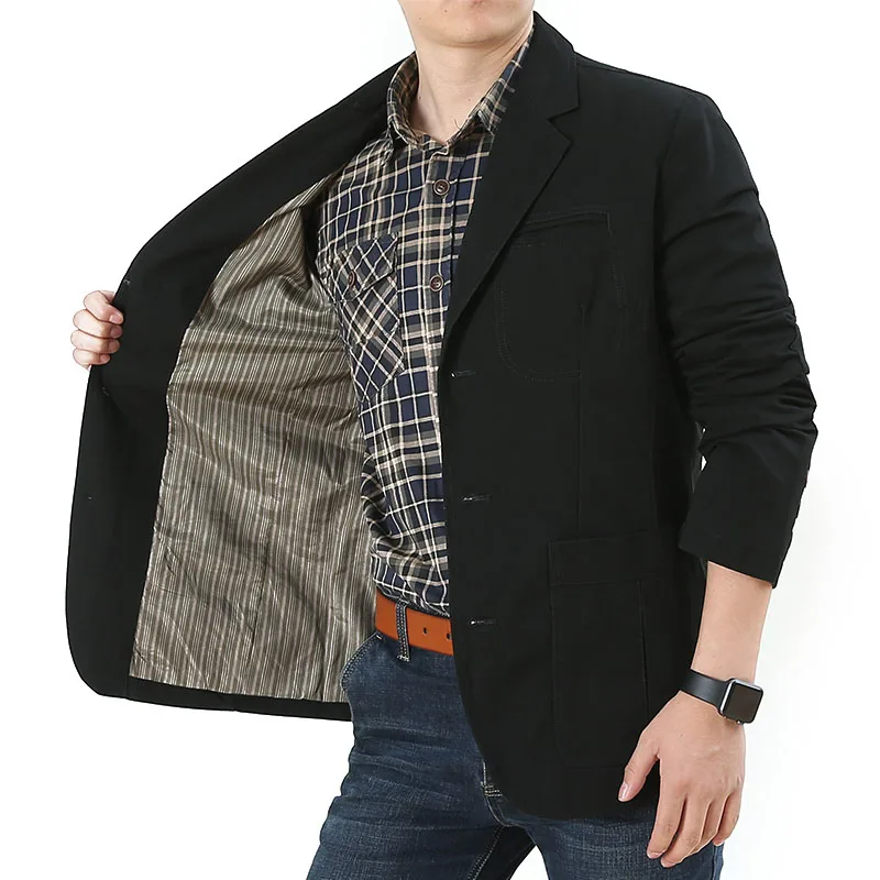 Men Pure Cotton Washed Denim Blazer Spring Autumn Business Suit Coat Male Soft Denim Jacket Mens High Quality Turn Collar Jacket
Men Pure Cotton Washed Denim Blazer Spring Autumn Business Suit Coat Male Soft Denim Jacket Mens High Quality Turn Collar Jacket
