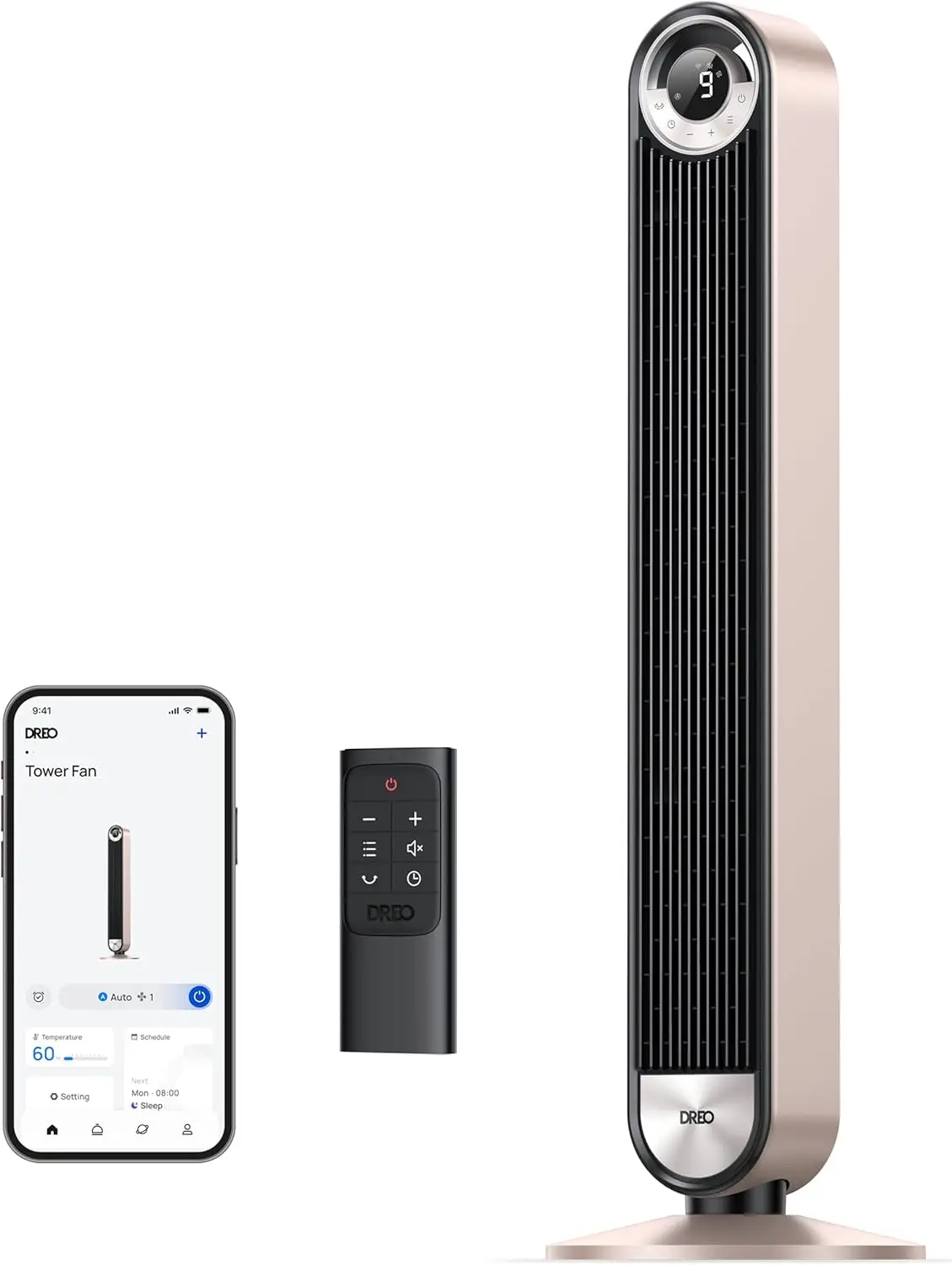 Smart Tower Fan with Voice Control, 90° Oscillation, Quiet Operation, 12H Timer, LED Display for Home Use
Smart Tower Fan with Voice Control, 90° Oscillation, Quiet Operation, 12H Timer, LED Display for Home Use