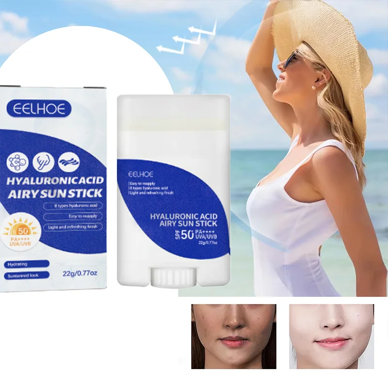 SPF50+ PA++++ Sunscreen Face Stick Hyaluronic Acid Facial Sunscreen UVA/UVB Protection Sun Stick Body Sunscreen Stick Protection
SPF50+ PA++++ Sunscreen Face Stick Hyaluronic Acid Facial Sunscreen UVA/UVB Protection Sun Stick Body Sunscreen Stick Protection