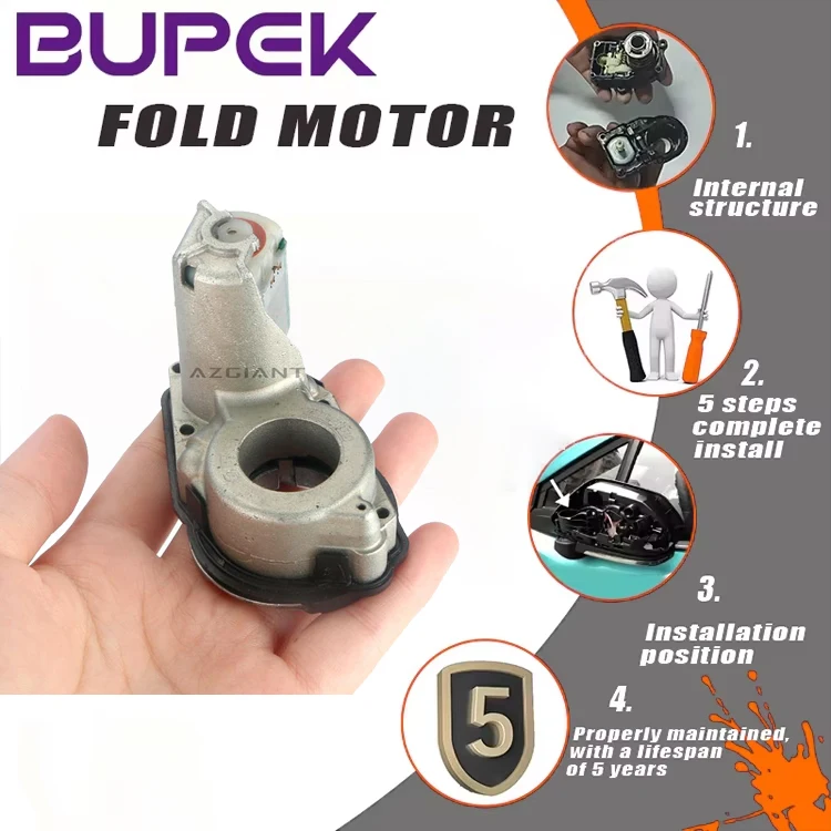 BUPEK Car Rearview Mirror Fold Motor Assembly For Audi A8 D5 4N S8 D5 Left/Right Side Car Mirror Accessories
BUPEK Car Rearview Mirror Fold Motor Assembly For Audi A8 D5 4N S8 D5 Left/Right Side Car Mirror Accessories
