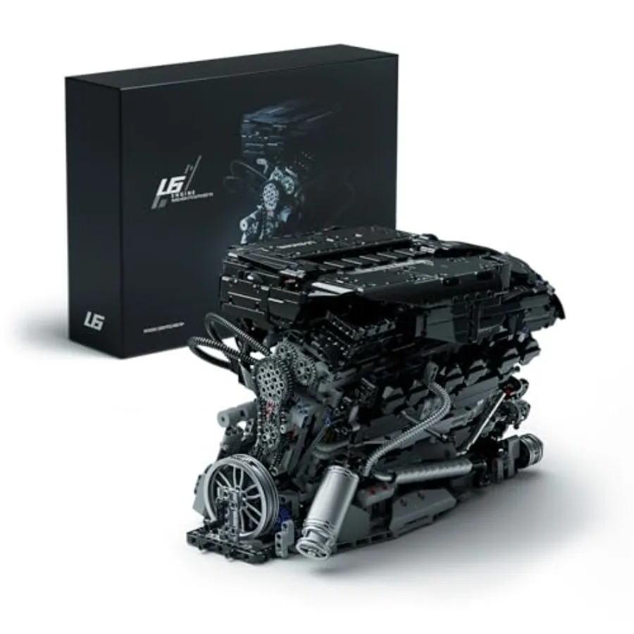 Engine building set for adult education and display ABS plastic black and silver 2820-piece advanced collector model with funct
Engine building set for adult education and display ABS plastic black and silver 2820-piece advanced collector model with funct