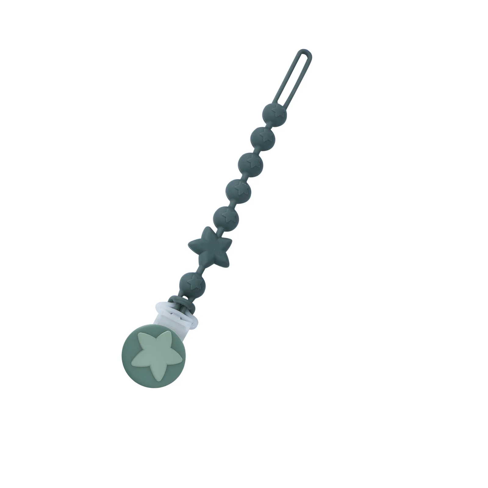 Popular baby teether anti-drop chain silicone integrated pacifier chain baby food grade boiled anti-drop chain
Popular baby teether anti-drop chain silicone integrated pacifier chain baby food grade boiled anti-drop chain