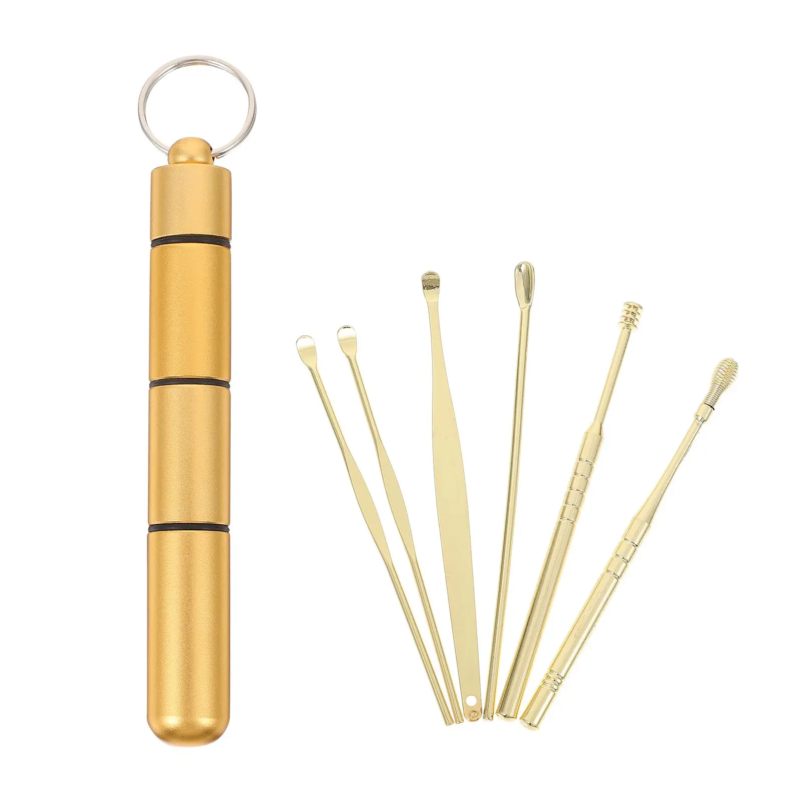 1 set Stainless Steel Ear Wax Removal KitPortable Cleaning Tools for Travel Home Use Ear Picks Canal Comfort Cleaner
1 set Stainless Steel Ear Wax Removal KitPortable Cleaning Tools for Travel Home Use Ear Picks Canal Comfort Cleaner
