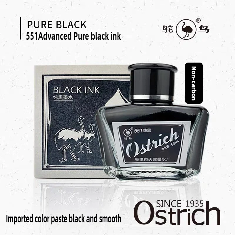 Ostrich 48/60ml Fountain Pen Ink Cartridge Refill Non-carbon Bottled Calligraphy Dip Pen Ink Stationery Office School Supplies
Ostrich 48/60ml Fountain Pen Ink Cartridge Refill Non-carbon Bottled Calligraphy Dip Pen Ink Stationery Office School Supplies