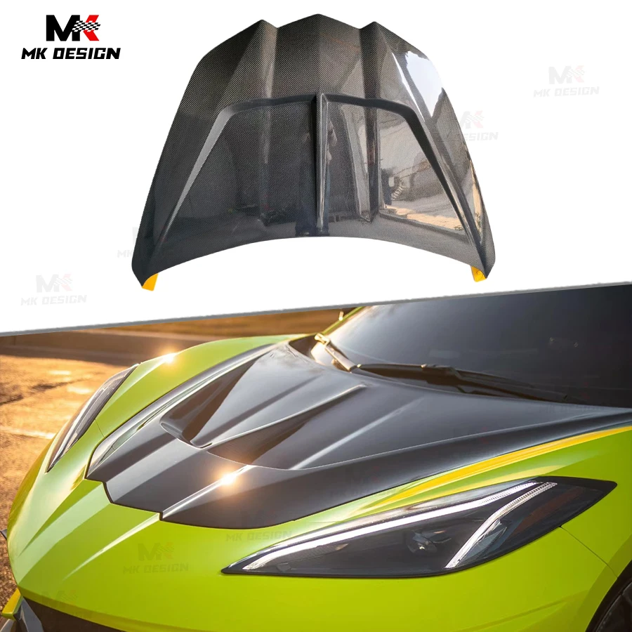 ST Style Carbon Fiber Front Hood Replacement for Chevrolet Corvette C8 Z06 Stingray 2020-2025 Carbon Engine Bonnet Hood Cover
ST Style Carbon Fiber Front Hood Replacement for Chevrolet Corvette C8 Z06 Stingray 2020-2025 Carbon Engine Bonnet Hood Cover