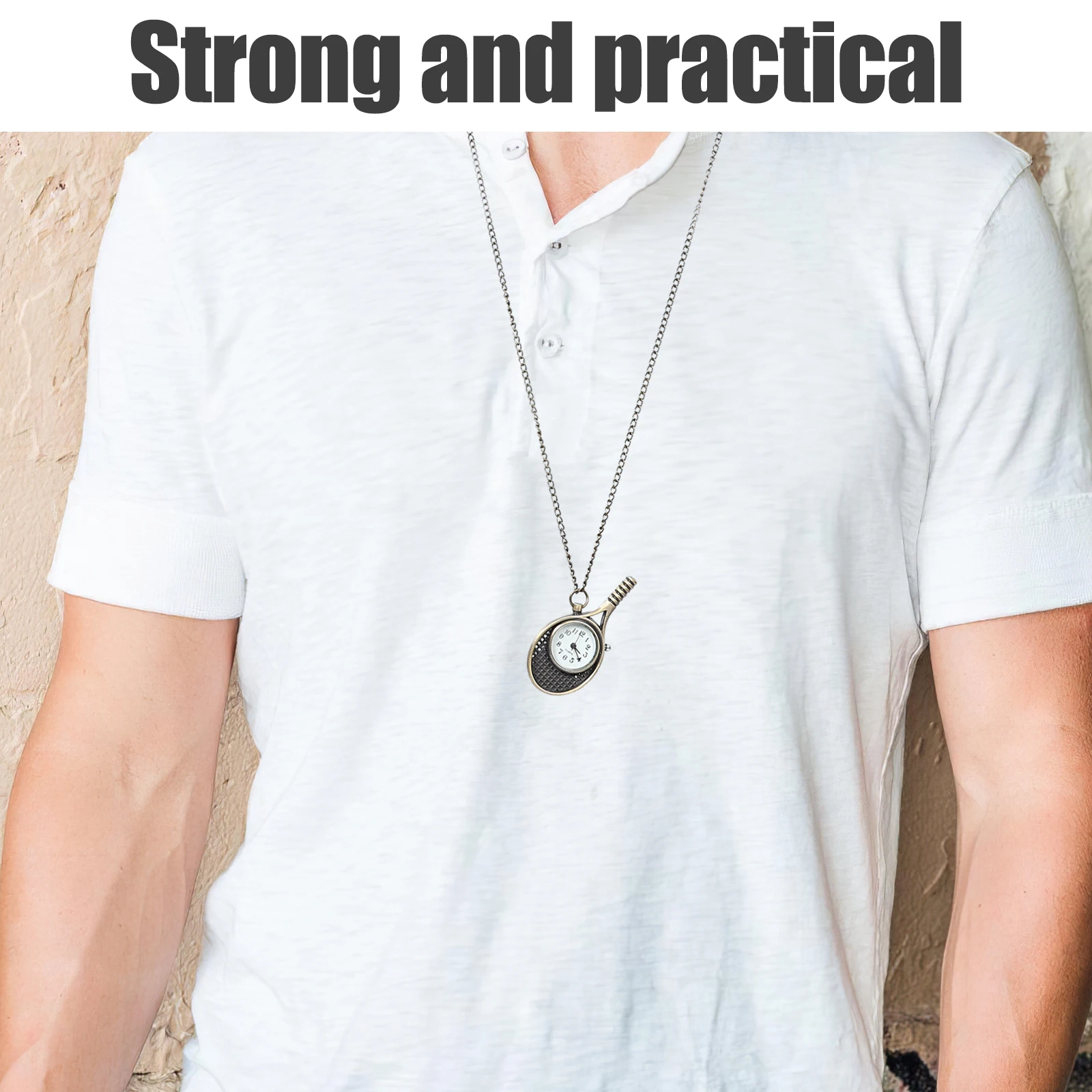 Pocket Watch: Vintage Racket Shaped Embossed Quartz Necklace For Men Women Steampunk Style Alloy Glass Chain Retro Timepiece
Pocket Watch: Vintage Racket Shaped Embossed Quartz Necklace For Men Women Steampunk Style Alloy Glass Chain Retro Timepiece