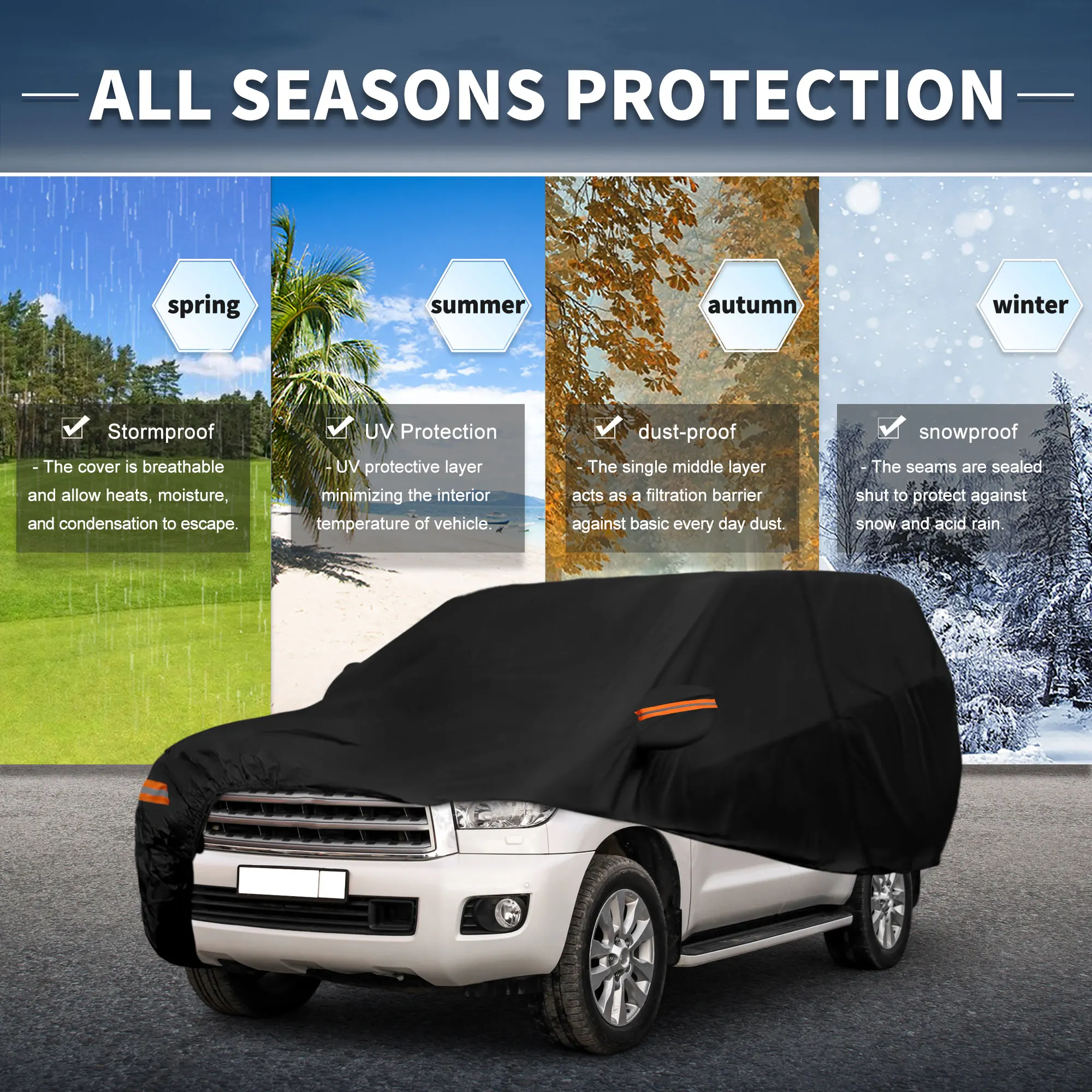 Автомобильный чехол Uxcell с левой боковой молнией, алюминиевая пленка для Toyota Sequoia
Автомобильный чехол Uxcell с левой боковой молнией, алюминиевая пленка для Toyota Sequoia