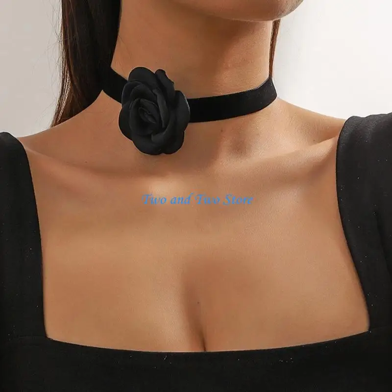 HX6F 4 Colors Exaggerated Decorations Delicate Neck Chain Retro Flower Necklaces Women Trend Jewelry Cloth Weave Necklace
HX6F 4 Colors Exaggerated Decorations Delicate Neck Chain Retro Flower Necklaces Women Trend Jewelry Cloth Weave Necklace