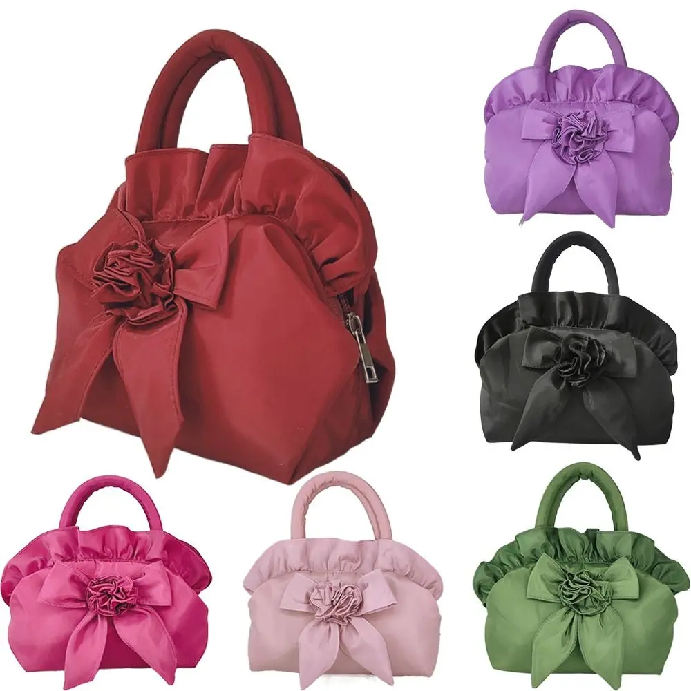 Y2k Flowers Women Bowknot Bag Zipper Portable Gothic Handheld Purse Solid Color Soft Ladies Handbag Outdoor
Y2k Flowers Women Bowknot Bag Zipper Portable Gothic Handheld Purse Solid Color Soft Ladies Handbag Outdoor