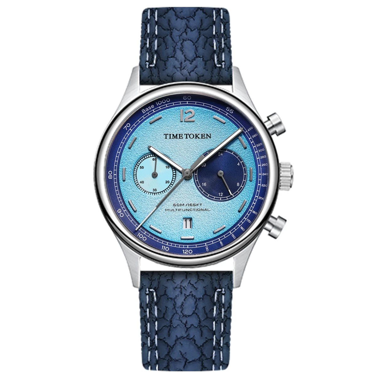 TIMETOKEN Japan Miyota OS21 Movement Men's Watch 40MM Summer Blueberry Dial Chronograph 5Bar Waterproof Sapphire Calendar
TIMETOKEN Japan Miyota OS21 Movement Men's Watch 40MM Summer Blueberry Dial Chronograph 5Bar Waterproof Sapphire Calendar