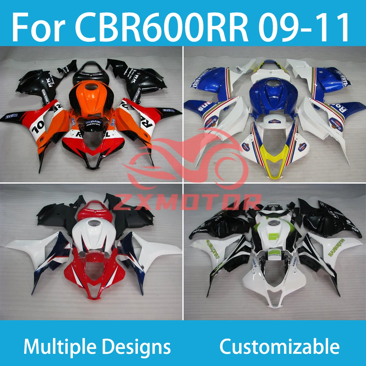 Комплект обтекателей для Honda CBR600RR 2009 2010 2011, пластиковый комплект для мотоцикла, литые под давлением обтекатели CBR 600RR 09 10 11
Комплект обтекателей для Honda CBR600RR 2009 2010 2011, пластиковый комплект для мотоцикла, литые под давлением обтекатели CBR 600RR 09 10 11