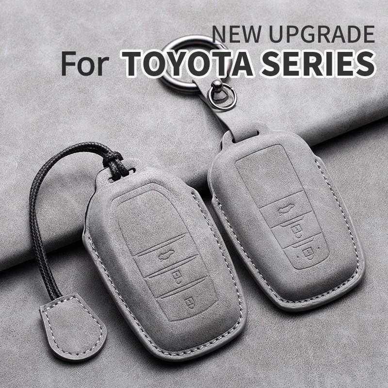 Car Key Case Cover For Toyota Camry CHR Corolla RAV4 Avalon Land Cruiser Prado Prius 2017-2024 Leather Car Key Shell Accessories
Car Key Case Cover For Toyota Camry CHR Corolla RAV4 Avalon Land Cruiser Prado Prius 2017-2024 Leather Car Key Shell Accessories