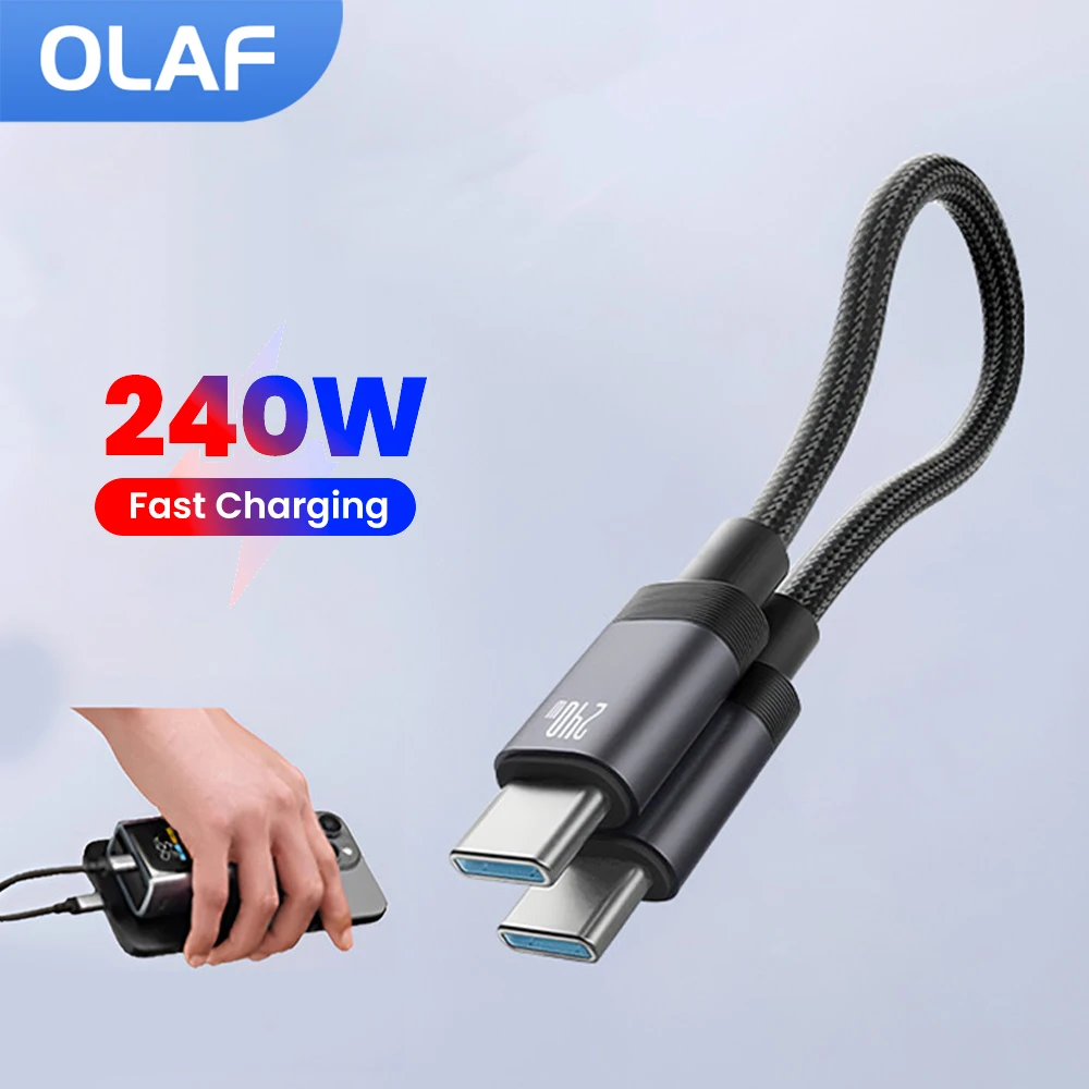 15CM/20CM Short USB C Cable Magnetic 240W Fast Charging Type C To Type C Power Bank Cable for iphone 15 16 17 Samsung Huawei
15CM/20CM Short USB C Cable Magnetic 240W Fast Charging Type C To Type C Power Bank Cable for iphone 15 16 17 Samsung Huawei