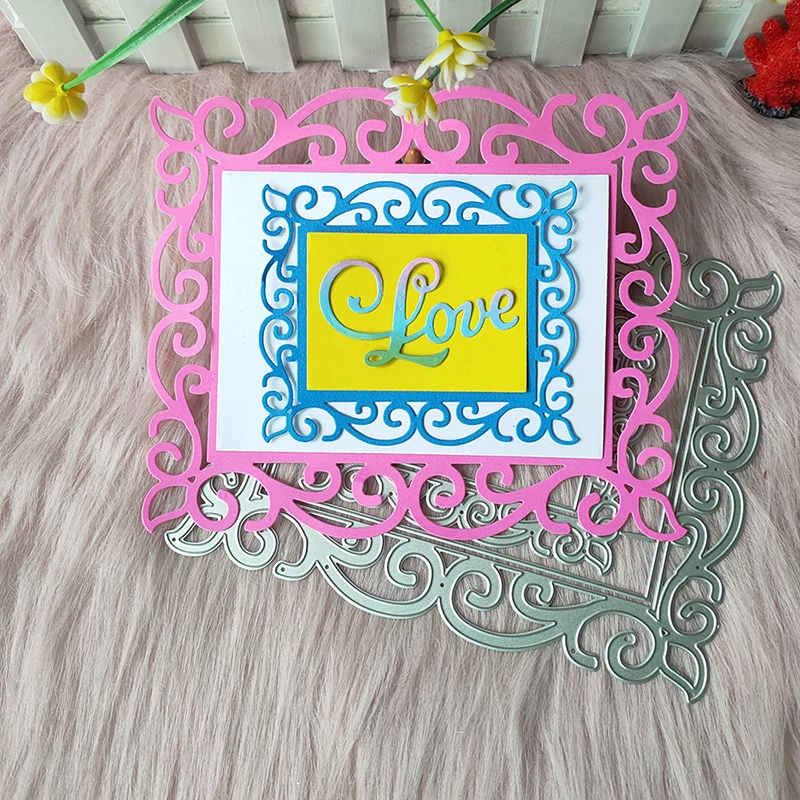 New Large lace album frame metal cutting die mould scrapbook decoration embossed photo album decoration card making DIY
New Large lace album frame metal cutting die mould scrapbook decoration embossed photo album decoration card making DIY