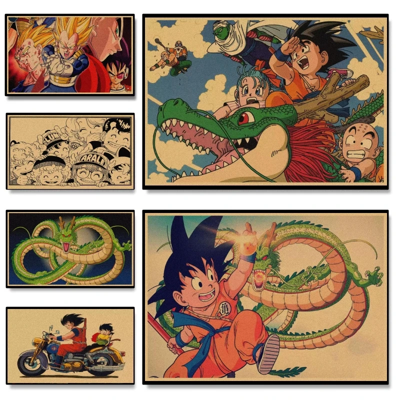 Bandai Classic Anime Goku Vegeta Dragon Ball Retro Mural Cartoon Home Decor Living Room HD Poster Painting Children Gift
Bandai Classic Anime Goku Vegeta Dragon Ball Retro Mural Cartoon Home Decor Living Room HD Poster Painting Children Gift