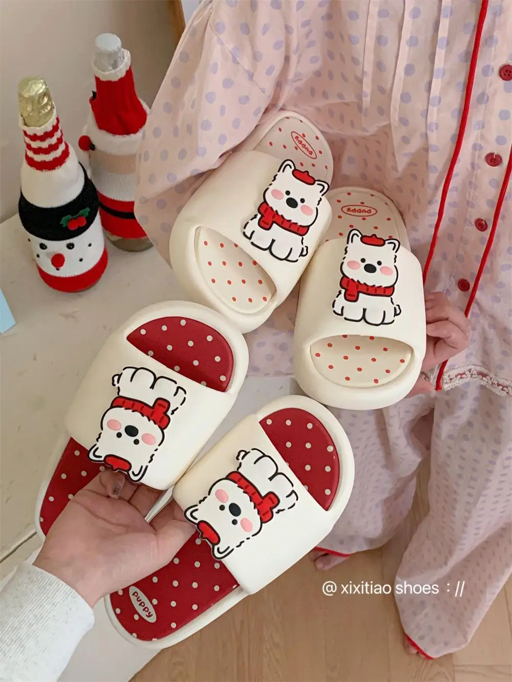 Women Home Slippers Indoor Household Slippers Cute Dog Slippers Summer Women's EVA Anti Slip Thick Sole Outdoor Flip Flops
Women Home Slippers Indoor Household Slippers Cute Dog Slippers Summer Women's EVA Anti Slip Thick Sole Outdoor Flip Flops