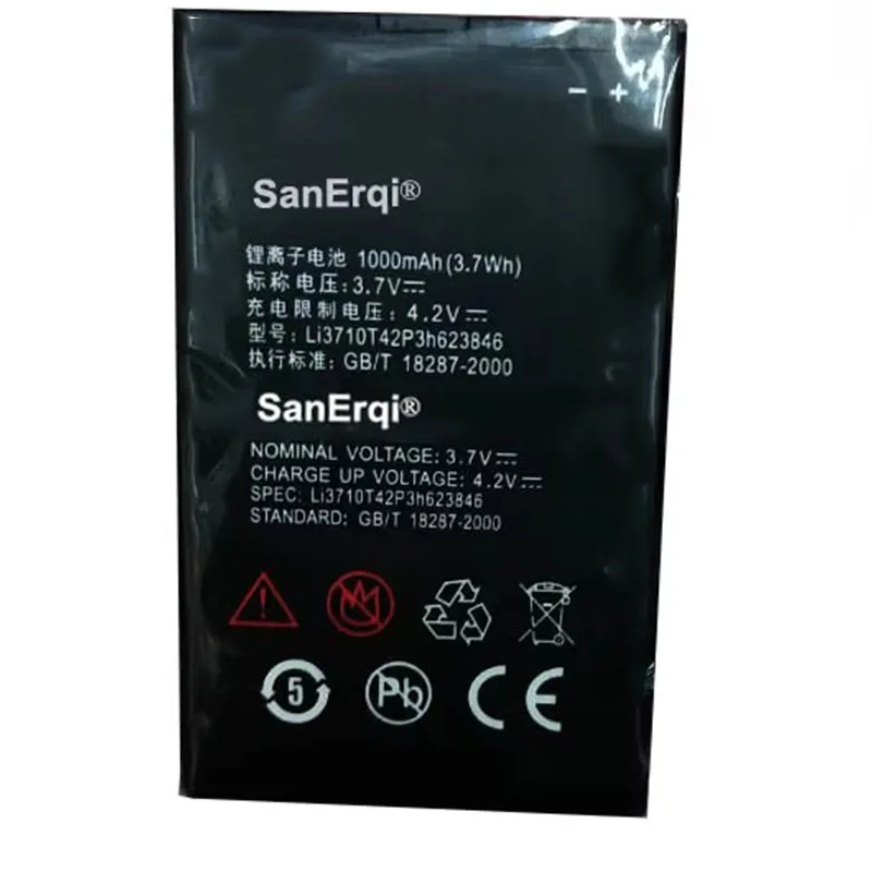 Аккумуляторы 3,8 В Литий-ионный литий-полимерный Встроенный литий-полимерный аккумулятор для Li3710T42P3H 623846 U288 1000мАч
Аккумуляторы 3,8 В Литий-ионный литий-полимерный Встроенный литий-полимерный аккумулятор для Li3710T42P3H 623846 U288 1000мАч