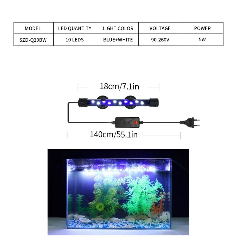 Fish tank light, fish tank brightening light, high-brightness LED ornamental fish lighting, landscape aquarium light
Fish tank light, fish tank brightening light, high-brightness LED ornamental fish lighting, landscape aquarium light