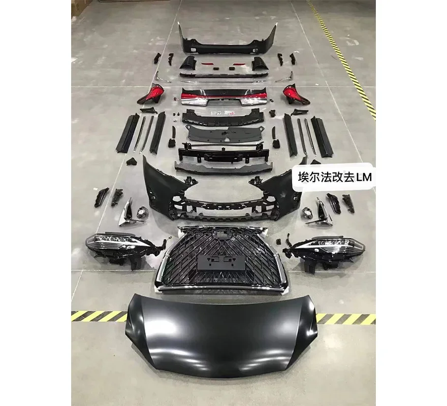 With Head Lamp And Tail Lamp Bumper Complete Body Kit For To Yo Ta Alphard Vellfire 30 35 Series Upgrade To Lexus Lm300 Lm350
With Head Lamp And Tail Lamp Bumper Complete Body Kit For To Yo Ta Alphard Vellfire 30 35 Series Upgrade To Lexus Lm300 Lm350