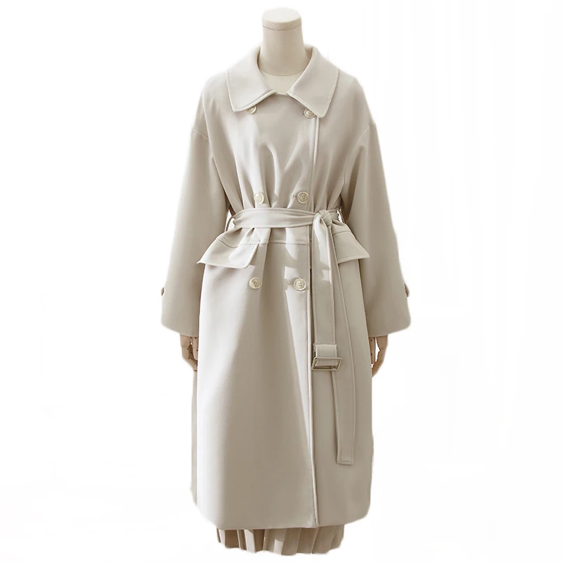 Autumn New Brand Women Off white Trench Coat Long Windbreaker Lady Fashion Trend Double-Breasted Slim Long New Female Trench
Autumn New Brand Women Off white Trench Coat Long Windbreaker Lady Fashion Trend Double-Breasted Slim Long New Female Trench