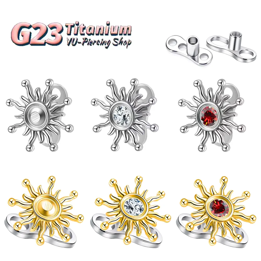 ASTM F136 Titanium Implant Grade Sun Totem Dermal Anchor Hidden Clavicle Stud Hypoallergenic Minimalist Body Piercing Jewelry
ASTM F136 Titanium Implant Grade Sun Totem Dermal Anchor Hidden Clavicle Stud Hypoallergenic Minimalist Body Piercing Jewelry