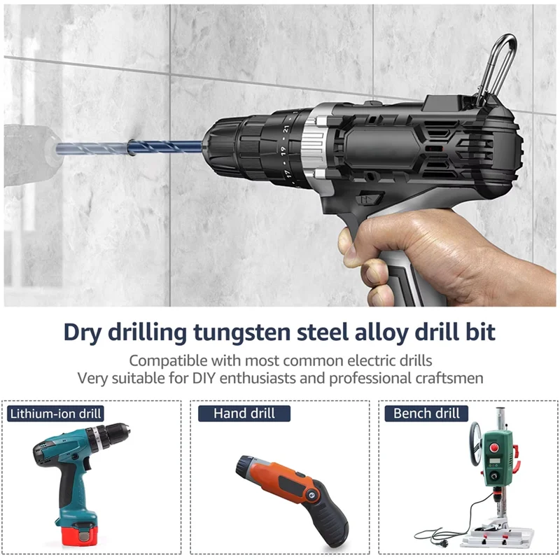 A82I-8Pcs Serrated Masonry Drill Bit Masonry Drill Bits Set For Tile Glass Metal Brick Wood Drill Bits For Tiles And Bri
A82I-8Pcs Serrated Masonry Drill Bit Masonry Drill Bits Set For Tile Glass Metal Brick Wood Drill Bits For Tiles And Bri