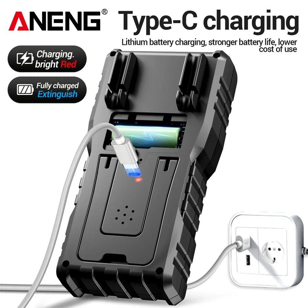 Rechargeable Digital Multimeter Tester ANENG SZ818 True RMS 1999-Count AC/DC Voltage Ammeter Resistance Capacitor Detection Tool
Rechargeable Digital Multimeter Tester ANENG SZ818 True RMS 1999-Count AC/DC Voltage Ammeter Resistance Capacitor Detection Tool