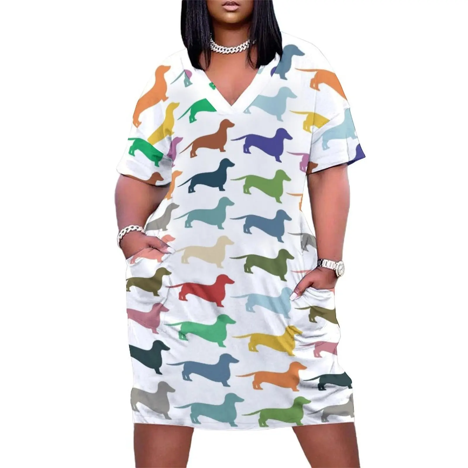 Dachshunds Loose Pocket Dress women's summer clothing 2025 Woman clothing woman dress
Dachshunds Loose Pocket Dress women's summer clothing 2025 Woman clothing woman dress