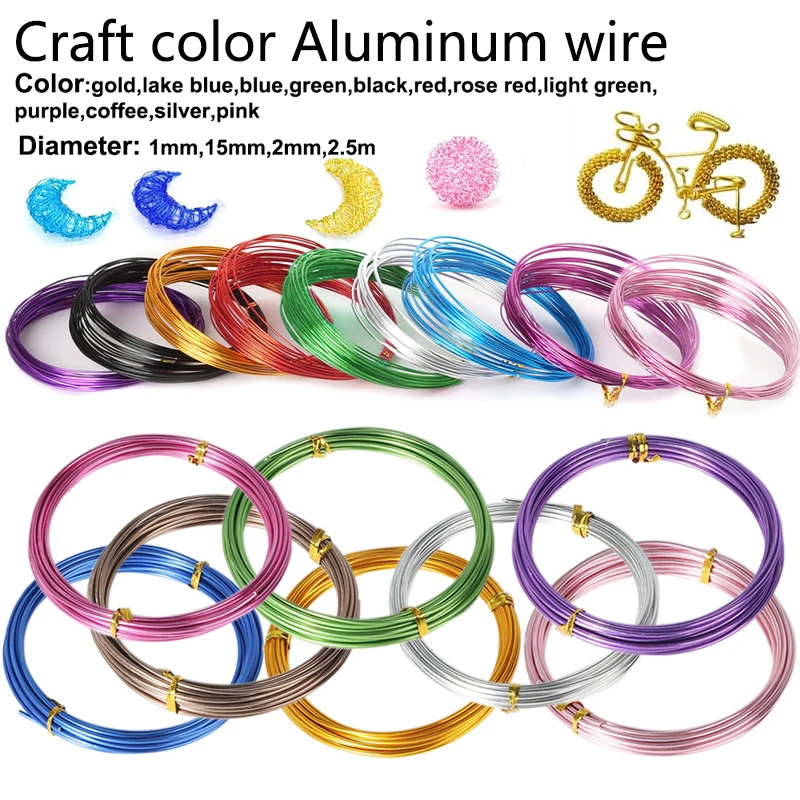 0.6/0.8/1.0/1.2/1.5/2/2.5/3mm Aluminum Wire Multicolor Painted Metal Wire Cord For DIY Craft Making Bracelet Necklace Jewelry
0.6/0.8/1.0/1.2/1.5/2/2.5/3mm Aluminum Wire Multicolor Painted Metal Wire Cord For DIY Craft Making Bracelet Necklace Jewelry