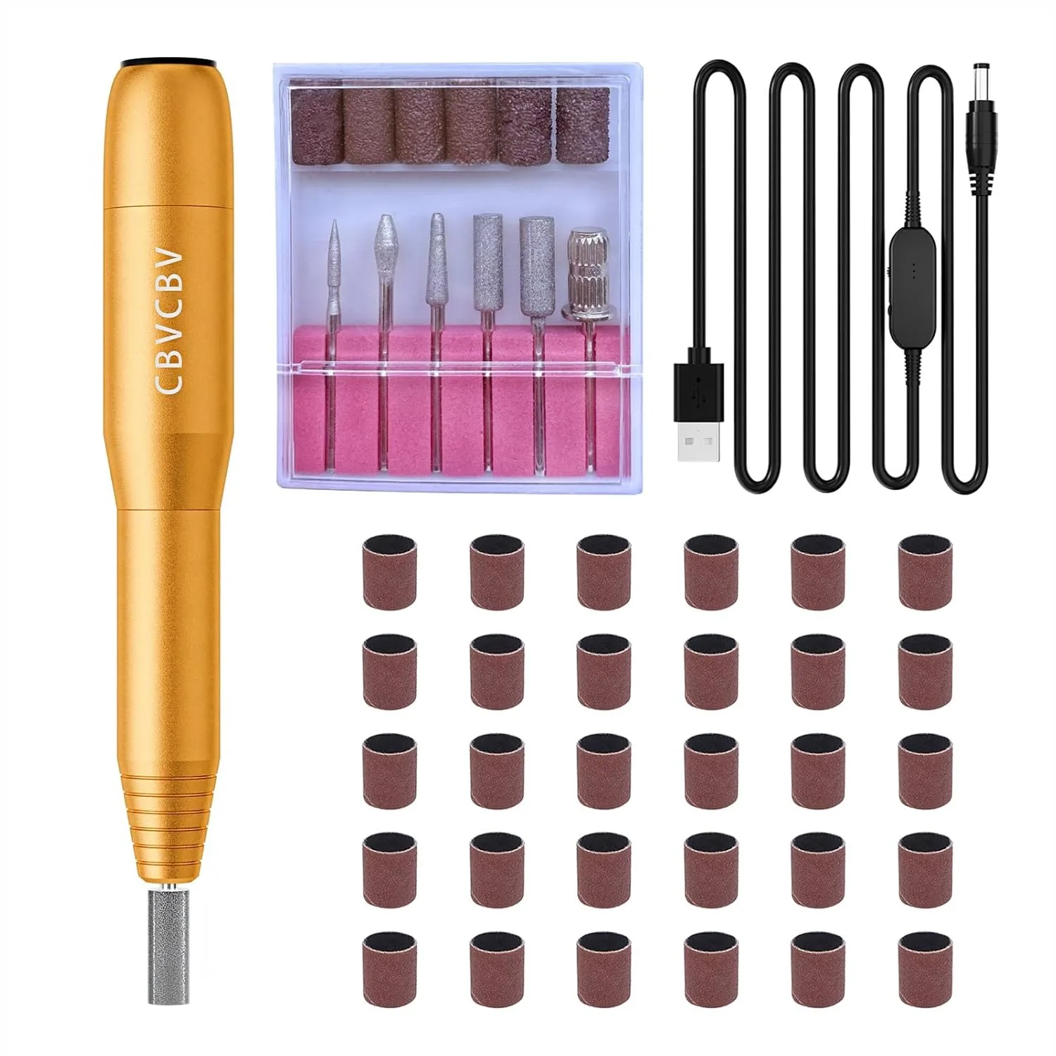 Professional Electric Nail Drill Kit with Variable Speed for Acrylic & Gel Nails, Manicure & Pedicure, Includes 6 Bits, Quiet
Professional Electric Nail Drill Kit with Variable Speed for Acrylic & Gel Nails, Manicure & Pedicure, Includes 6 Bits, Quiet