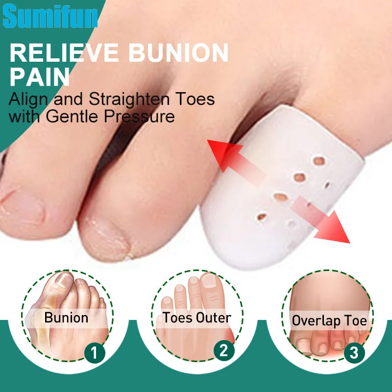 2Pcs Toe Covers Silicone Toe Caps Anti-Friction Breathable Toe Protector Prevents Blisters Toe Caps Cover Protectors Foot Care
2Pcs Toe Covers Silicone Toe Caps Anti-Friction Breathable Toe Protector Prevents Blisters Toe Caps Cover Protectors Foot Care