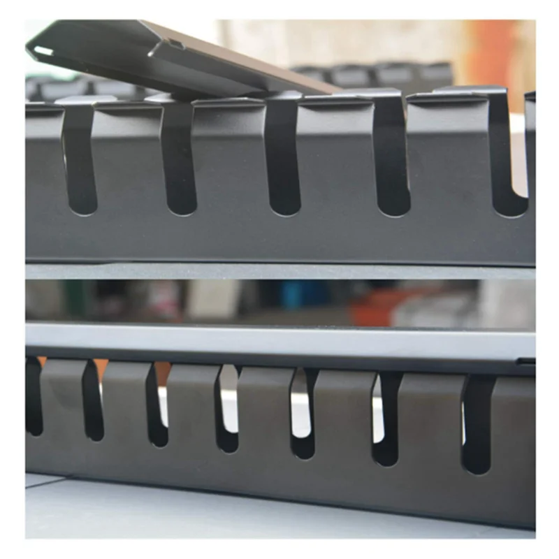 6X 1U Cable Management Horizontal Mount 19 Inch Server Rack , 12 Slot Metal Finger Duct Wire Organizer With Cover
6X 1U Cable Management Horizontal Mount 19 Inch Server Rack , 12 Slot Metal Finger Duct Wire Organizer With Cover