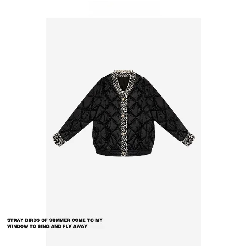 Хлопковое пальто Bla Splicing Little Fraance Sle Jaet, дизайн Forever 2 для ранней осени и зимы, женская верхняя одежда
Хлопковое пальто Bla Splicing Little Fraance Sle Jaet, дизайн Forever 2 для ранней осени и зимы, женская верхняя одежда