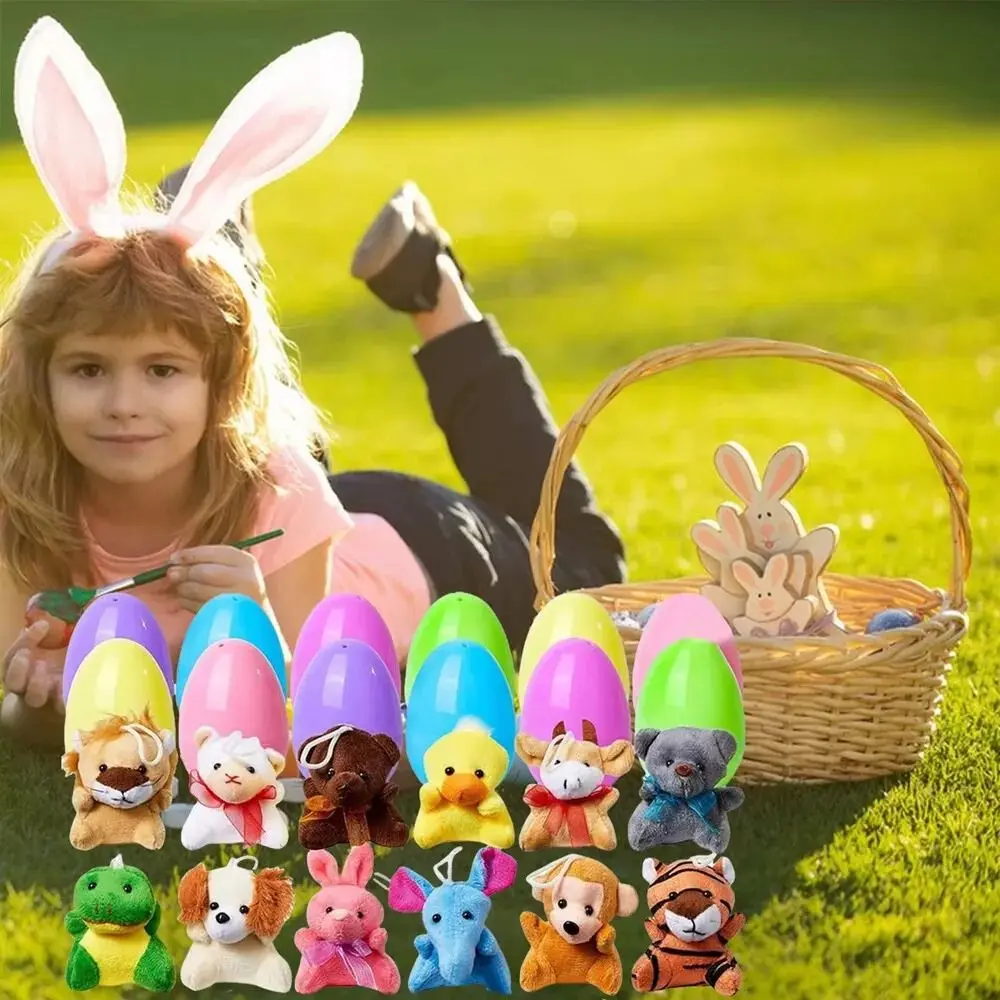 12/24Pcs Cute Mini Prefilled Easter Eggs with Animal Easter Gifts Filled Easter Eggs Colorful Easter Surprise Eggs
12/24Pcs Cute Mini Prefilled Easter Eggs with Animal Easter Gifts Filled Easter Eggs Colorful Easter Surprise Eggs