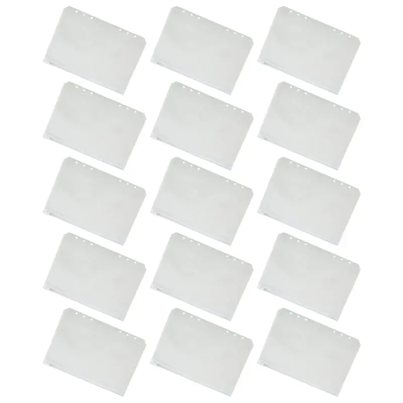 Exquisite-15Pcs A5 Binder Pockets 6-Hole Punched Zipper Binder Pocket With Plastic Zipper Label Pocket For 6-Ring Notebook Binde
Exquisite-15Pcs A5 Binder Pockets 6-Hole Punched Zipper Binder Pocket With Plastic Zipper Label Pocket For 6-Ring Notebook Binde