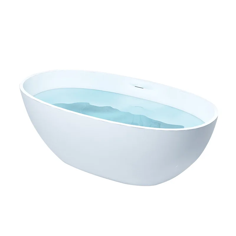 Artificial stone bathtub Detached villa hotel household integrated Oval bathtub
Artificial stone bathtub Detached villa hotel household integrated Oval bathtub