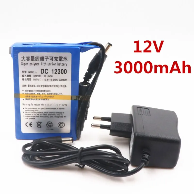 100% новый DC 12V 3000mAh Li-Ion DC12300 супер перезаряжаемый аккумулятор с разъемом для камеры видеонаблюдения батареи батарея
100% новый DC 12V 3000mAh Li-Ion DC12300 супер перезаряжаемый аккумулятор с разъемом для камеры видеонаблюдения батареи батарея