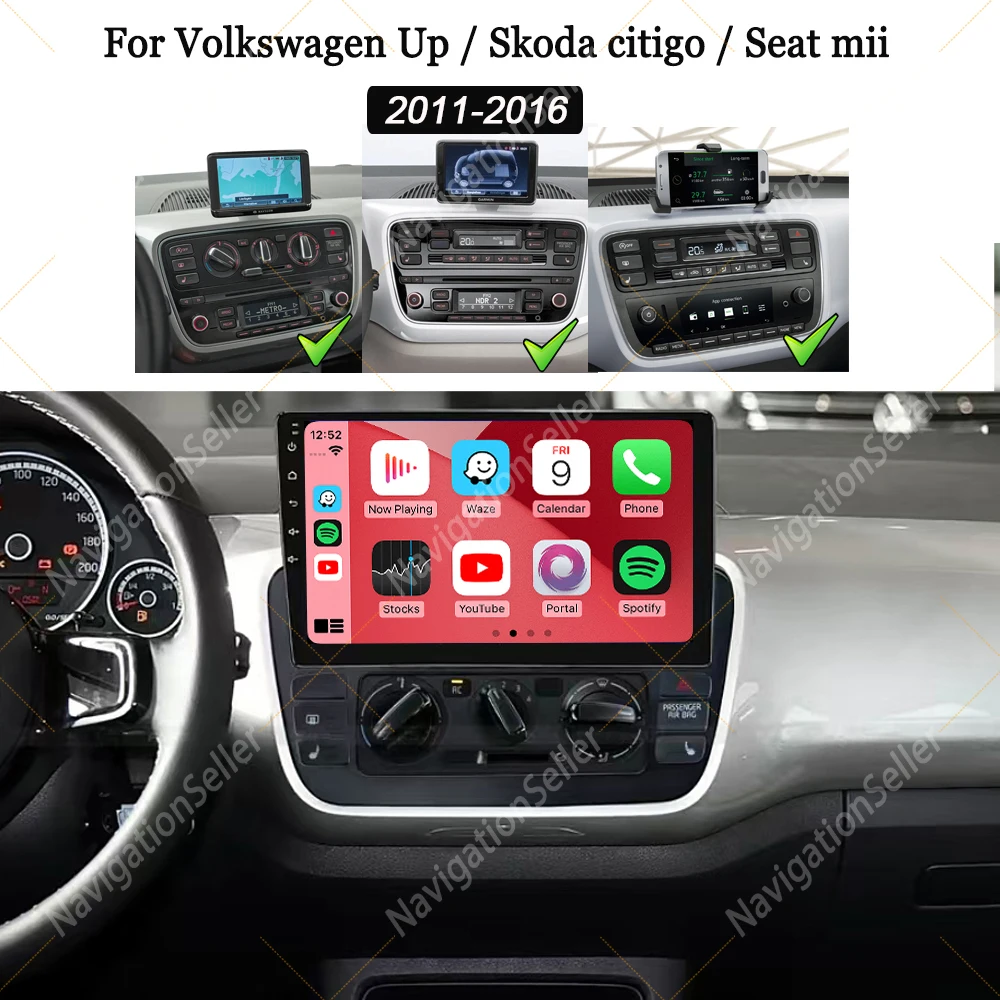 Android Screen Car Stereo For Volkswagen UP e-Up 2011 2012 2013 2014 2015 2016 Auto Radio Multimedia Carplay GPS Navigation DAB
Android Screen Car Stereo For Volkswagen UP e-Up 2011 2012 2013 2014 2015 2016 Auto Radio Multimedia Carplay GPS Navigation DAB
